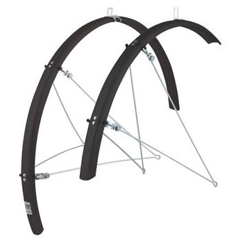 Sada blatníků Force 36 Aluflex silniční XL + vzpěry, černé