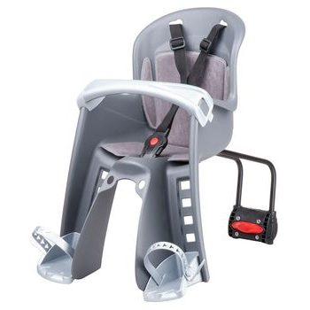 Sedačka Polisport Bilby Junior přední se zadním úchytem šedo-stříbrná