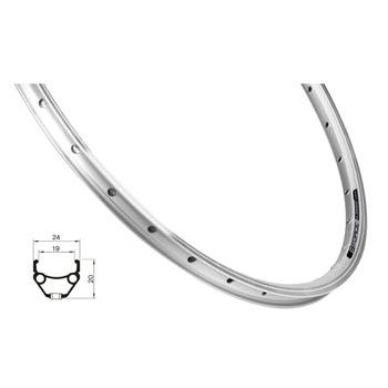 ráfek FORCE CLASSIC 622x19, 32děr, stříbrný