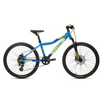 Dětské kolo Core Nipper 24", jednopřevodník, superlight modrý, hydraulické MT-200, Z-565 - odpružená vidlice