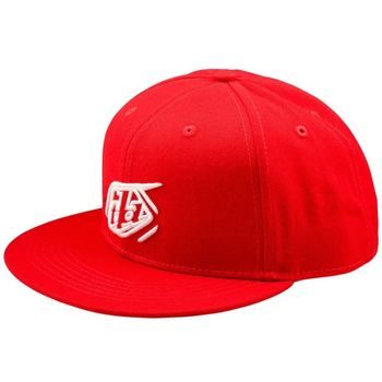 Kšiltovka Troy Lee Designs FLAT BILL SNAPBACK BADGE TEAM, red
