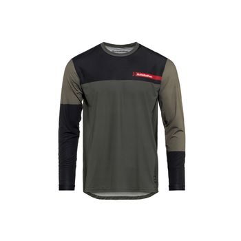 Pánský dres HORSEFEATHERS Quantum LS - chimera/walnut