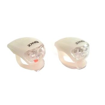 Blikačka přední+zadní 4RACE LS03 silicon bílé