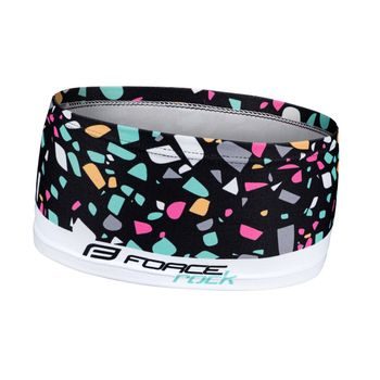 Čelenka FORCE ROCK sport nezúžená, črn-oranž UNI