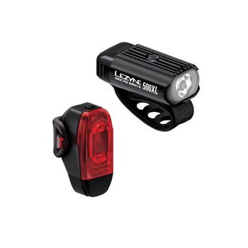 Sada světel LEZYNE LIGHT PAIR HECTO DRIVE 500XL / KTV DRIVE+ PAIR BLACK / BLACK