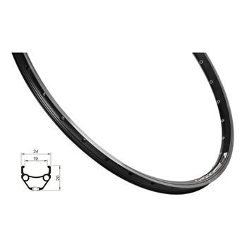 Ráfek Force CLASSIC 559x19 36děr, černý