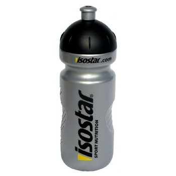 Láhev ISOSTAR 650ml push pull stříbrná