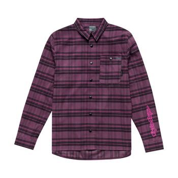 Pánská košile Troy Lee Designs GRIND FLANNE DEEP PURPLEL PLAID