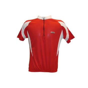 Pánský dres s krátkým rukávem SHIMANO, bílá/červená, M