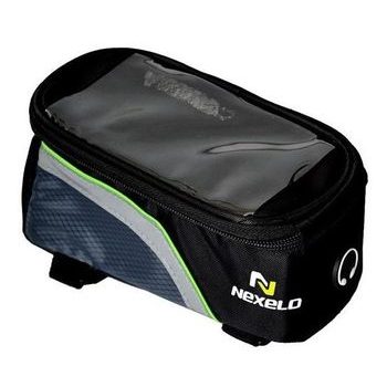 Brašna na rám NEXELO ČERNO/ZELENÁ XL