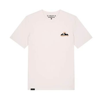 Tričko PEATY'S PUBWEAR TRIKO S KRÁTKÝM RUKÁVEM SUNSET VINTAGE WHITE