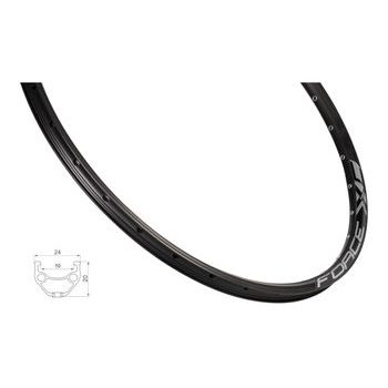 ráfek FORCE XC BASIC DISC 559x19, 36děr, černý