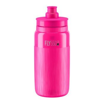 ELITE láhev FLY TEX, 550 ml, průhledná/fluo růžová