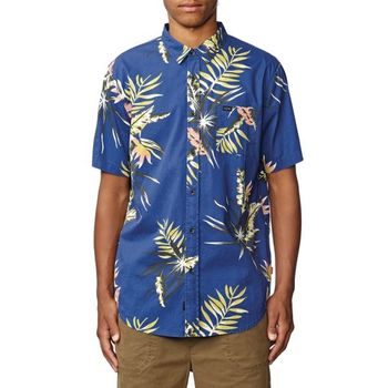 Pánská košile Globe Paradise Found SS-modrá