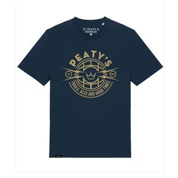 Tričko PEATY'S PUBWEAR TRIKO S KRÁTKÝM RUKÁVEM TRAILS & ALES CREST / FRENCH NAVY