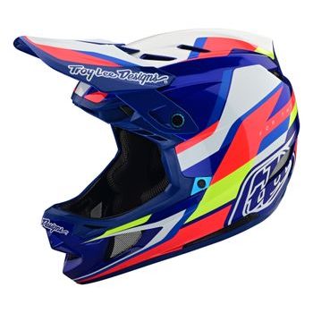 Integrální helma Troy Lee Designs D4 COMPOSITE MIPS OMEGA WHITE / BLUE 2024