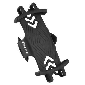 Držák telefonu FORCE na představec, silikon černý