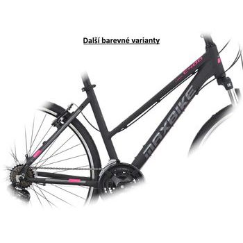 Dámské crossové kolo Maxbike Aras Lady 28" - Matně Černá / Růžová