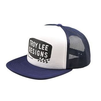 Kšiltovka Troy Lee Designs TRUCKER SNAPBACK STAMP VINTAGE, white-navy