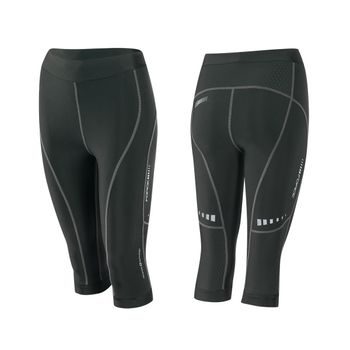 Dámské 3/4 legíny do pasu bez vložky Force LADY FITNESS, černé