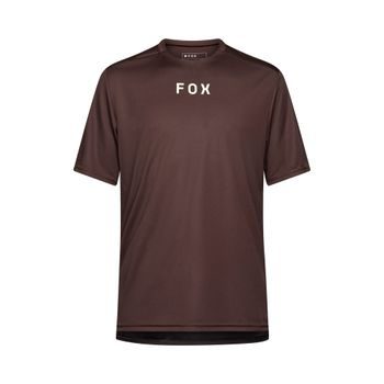 Pánský dres s krátkým rukávem Fox Ranger Ss Jersey Wordmark, Cocoa Brown