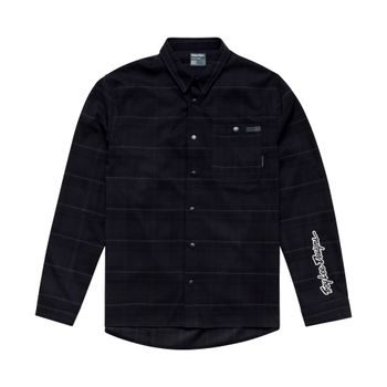 Pánská košile Troy Lee Designs GRIND FLANNEL PLAID CARBON
