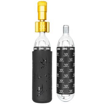Kit CO2 bombičky a hustilky PEATY'S HOLESHOT CO2 PUMPA + BOMBIČKY 2 KS - MTB (25G) - GOLD