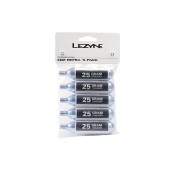 CO2 Bombičky LEZYNE 25G CO2 - 5 PACK SILVER