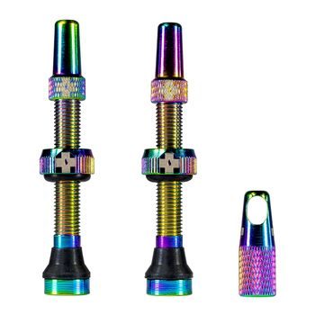 Muc Off Sada bezdušových ventilků /Tubeless Valve 60mm Iridescent