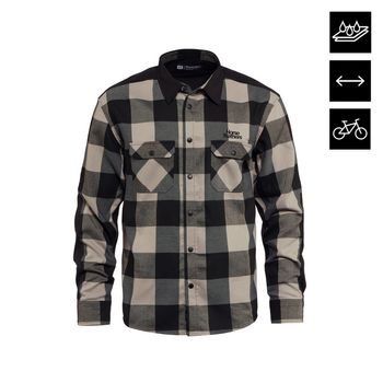 Pánská technická bike košile HORSEFEATHERS Prom, silver birch