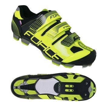 MTB tretry Force FREE, fluo-černé