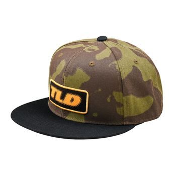 Kšiltovka Troy Lee Designs FLAT BILL SNAPBACK FADE OUT, olive camo