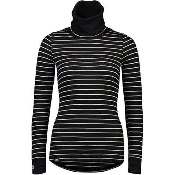 Triko Mons Royale merino CORNICE ROLLOVER LS thin stripe