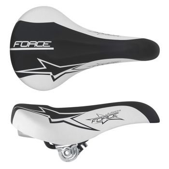 Sedlo Force JUNIOR, černo-bílé