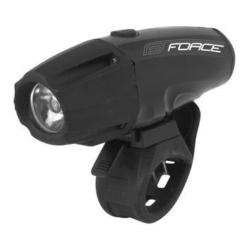 světlo přední FORCE SHARK 700LM USB, černé