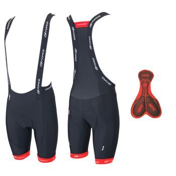 Pánské kraťasy se šráky a vložkou Force B45, černo-červené