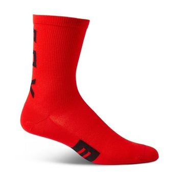 Dlouhé ponožky FOX Flexair Merino Sock 6", červená
