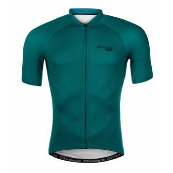 Pánský dres s krátkým rukávem FORCE PURE, petrolejový