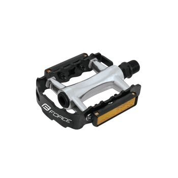 Pedály Force Al průmyslová ložiska, stříbrno-černé