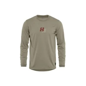 Pánský dres HORSEFEATHERS Fury LS - taupe