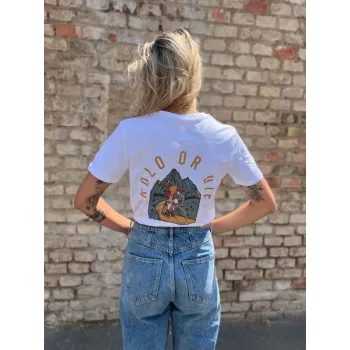 Tričko s krátkým rukávem Kolo je láska Kolo Or Die UNI, bílá