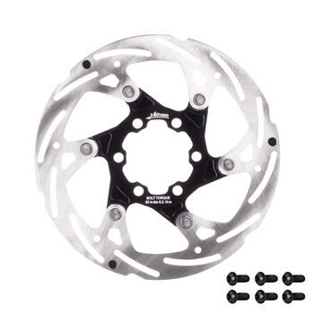 kotouč brzdový FORCE 140 mm, 6 děr, černý