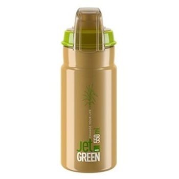 Láhev ELITE Jet Green 21´ Plus hnědá/bílé logo 550 ml