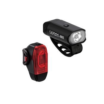 Sada světel LEZYNE LIGHT PAIR MINI DRIVE 400XL / KTV DRIVE+ PAIR BLACK / BLACK