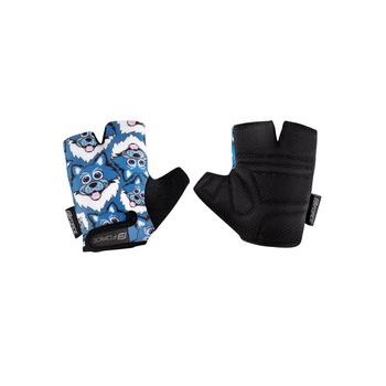 Dětské krátkoprsté rukavice FORCE WOLFIE KID, modré