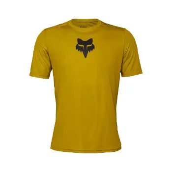 Pánský dres s krátkým rukávem Fox Ranger Ss Jersey Lab Head, Mustard Yellow
