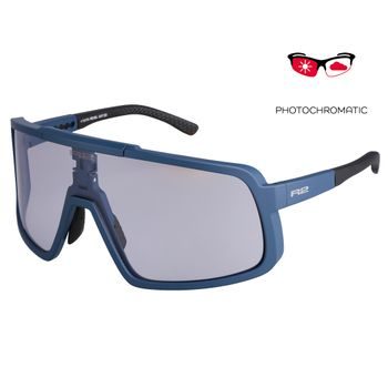 Fotochromatické sportovní sluneční brýle R2 REVEL AT027G, modro-šedé