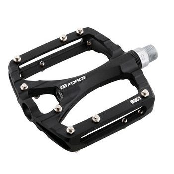 Pedály FORCE SWING hliníkové, prům. ložiska, černé
