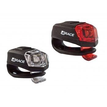 Blikačka přední+zadní 4RACE LS02 silicon černé