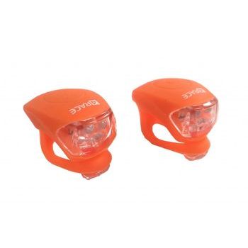 Blikačka přední+zadní 4RACE LS03 silicon oranžová